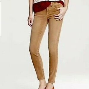 J crew Courdaroy Matchstick skinny pants size 26